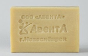 Мыло хозяйственное твердое 72% 200г (50) б/уп белое Авента