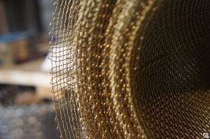 Сетка латунная 0,45х0,45х0,2 ширина-1м