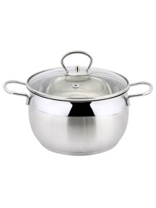Кастрюля нержавеющая сталь 2,6 л TESSI 18х10,5 см ТМ Appetite 1/12