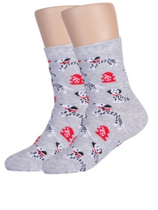 Носки детские мал. х/б+эл КВ с1788 1/30 р.14-16 (ЧЗ)