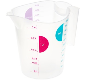 Кувшин мерный 1л М-пластика