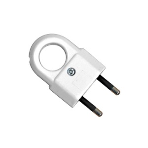 Вилка штепсельная А 103 плоская с ушком 6А 250В 