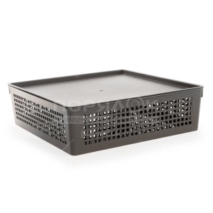 Корзина Traymix 7,3л 310х310х90мм с крышкой, Полимербыт