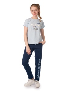 Комплект дев. (футб+брюки) GKT 144-020 рост 140 (ЧЗ)