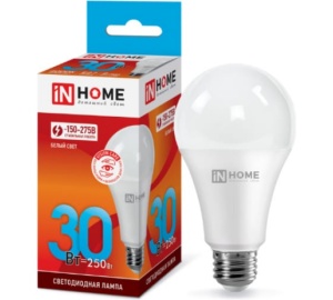 Лампа LED-А70-VC 30Вт 4000K Е27 IN HOME