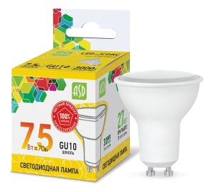 Лампа  LED-JCDR  7.5Вт GU10 3000К ASD
