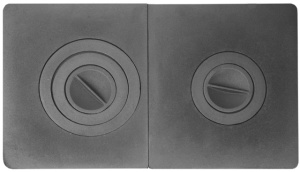 Плита печная в сборе ПС 2-3 710х410х20 с кружкам