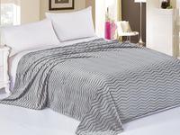 Плед 180х200 флисовый с выстриженным узором