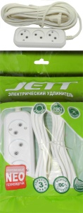 Удлинитель РС-3 Джетт 3гн 5м ПВС 2х0,75 10А