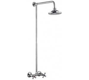 Смеситель для душа LEDEME стационарный с тропическим душем, кран букса.