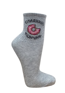 Носки женские х/б+эл с1685 р.23-25