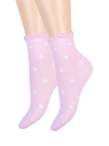 Носки детские дев. х/б+эл КВ с576 1/30 р.14-16 Р (ЧЗ)