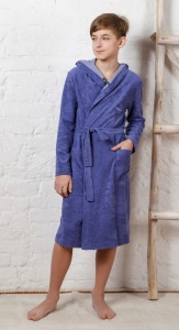 Халат мал. махра на запах Овер-5 рост 128 (ЧЗ)