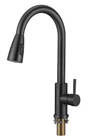 Смеситель д/кухни GOTA ROCIO рыч, с вытяжным изливом,2-х реж.аэратор,Чёрный