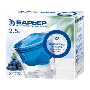 Фильтр д/воды Барьер-Нова кувшин 2,5 л синий,зеленый