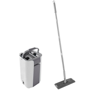 Набор для уборки:швабра плоская, ведро с отсеками 8,0 л, насадка 2шт 1/12