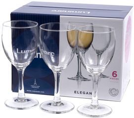 Набор бокалов стекло 6 предметов 245 мл Элеганс для вина 