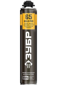 Пена монтажная профессиональная GOLD PRO всесезонная 850мл с ув.вых. 65 ЗУБР
