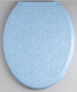 Сиденье для унитаза АЖУР Росспласт, голубой