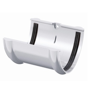 Соединитель желоба, белый 