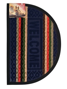 Коврик придверный 40*60 полукруг синий COMFORT (20) 