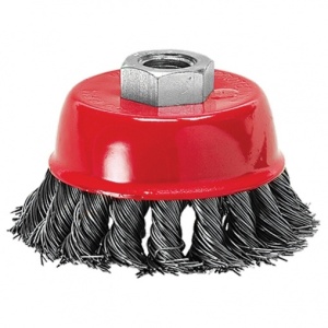 Щетка метал. для УШМ 150мм/М14 крученная метал.чашка
