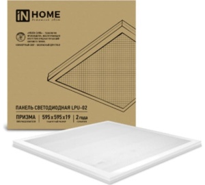 Панель LED ДВО-02 3665-ПРИЗМА 36Вт 6500 595х595х19