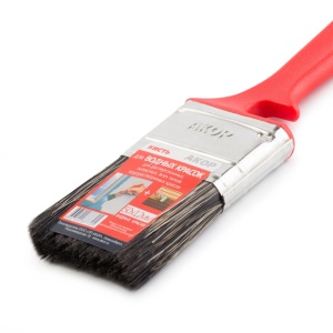 Кисть Водные краски 35х12мм КРАСНАЯ 1/70