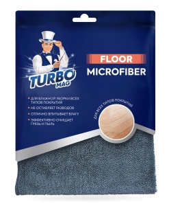 Тряпка для пола микрофибра 40*60см TURBOMAG FLOOR 1/50