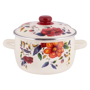 Кастрюля эмалированная 4,0 л Anemone TM Appetite+индукция