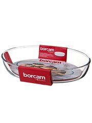 Форма стеклянная 3,2 л BORCAM 353х248х50 мм овальная, жаропрочное стекло 1/6