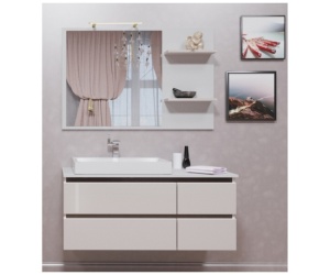 Зеркало 100 Рона, белый