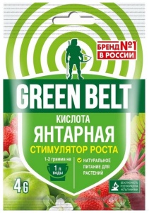 Регулятор роста растений Янтарная кислота 4гр Green Belt
