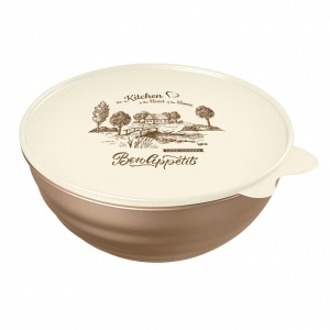 Миска 2,8л Wave с крышкой Бытпласт