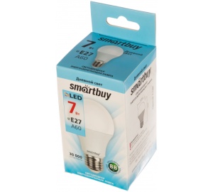 Лампа  LED-А60  7Вт 4000 Е27 Smartbuy