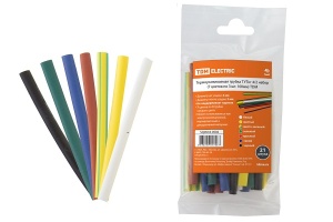 Термоусаживаемая трубка ТУТнг набор 4/2 (7цветов по 3шт 100мм)