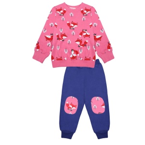 Комплект дев. (кофта+брюки) BK1726 рост 104 (ЧЗ)