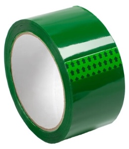Скотч цветной зеленый 48мм*50м 40мкм  (36)