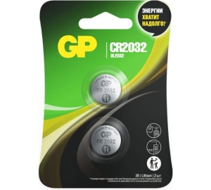 Батарейка GP CR 2032-2CRU2 таблетка 