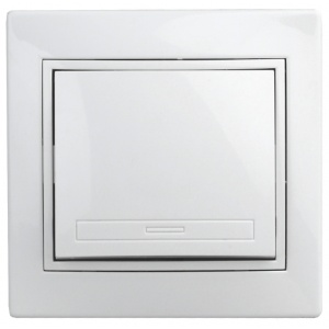 Выключатель Intro с/п 1кл 10А белый 1-101-01