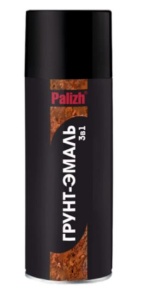 Эмаль аэрозольная универсальная ЧЁРНАЯ матовая 400мл Палиж (12)