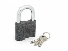 Замок навесной Palladium 601S-70 фигурный-стальной корпус