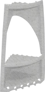 Полка угловая 2-х секц.25х15х41cм Пластик репаблик