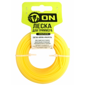 Леска для триммера "квадрат" 2,4мм 50м 15-01-514