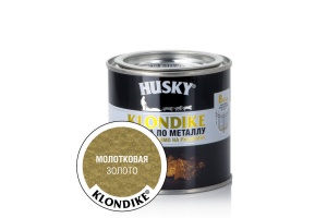 Краска по металлу с молотковым эффектом золото 0,9л HUSKY-KLONDIKE