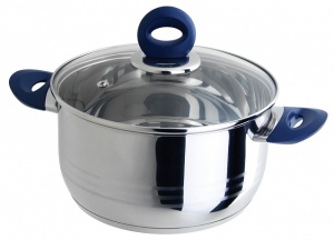 Кастрюля нержавеющая сталь 3,3 л AZZURRO 20*10,5 см 