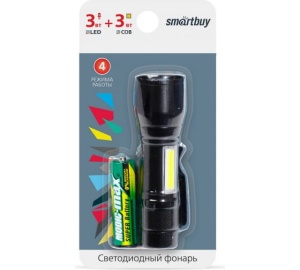 Фонарь SBF-104 3Вт LED+3Вт СОВ Smartbuy 