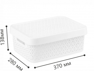 Корзина Элемент с крышкой 11л Башпласт