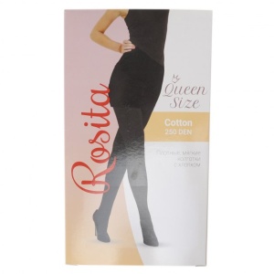 Колготки женские 250ден Queen Size черные р.7