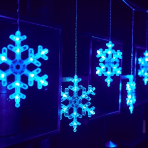 Занавес фигурный ULD-E1503-072/DTA BLUE SNOWFLAKES-3 1,5х0,3м